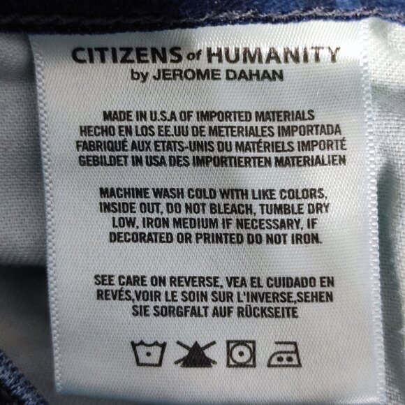 Citizens of Humanity jeans women's sz 28 ink blue Amari step hem ankle high rise - Picture 10 of 16